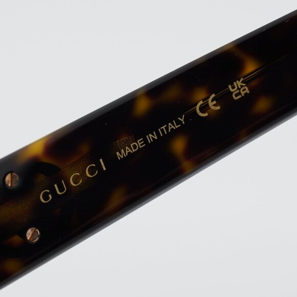 Gucci GG1954SA 002 Sunglasses Havana Cat Eye Frame, Brown Lenses